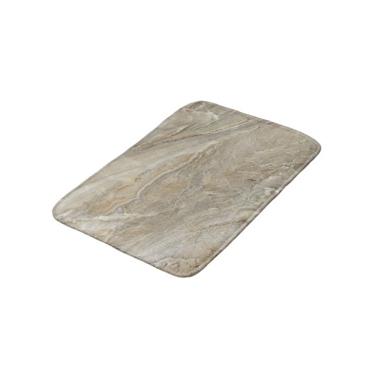 Tapis De Bain Texture de pierre marron (Angle)