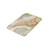 Tapis De Bain Texture de pierre marron et beige (Angle)