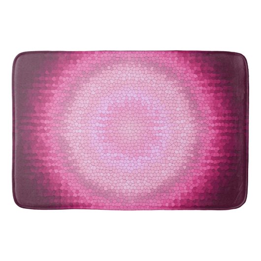 Tapis De Bain Texture de rose de vitrage d'Abctract (Devant)