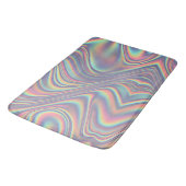Tapis De Bain Texture de tourbillon holographique iridescent (Angle)
