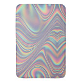 Tapis De Bain Texture de tourbillon holographique iridescent (devant Vertical)
