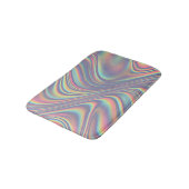 Tapis De Bain Texture de tourbillon holographique iridescent (Angle)