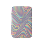 Tapis De Bain Texture de tourbillon holographique iridescent (Devant (Vertical))