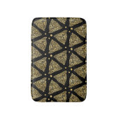 Tapis De Bain Texture d'or moderne Abstrait Triangles Motif (Devant (Vertical))