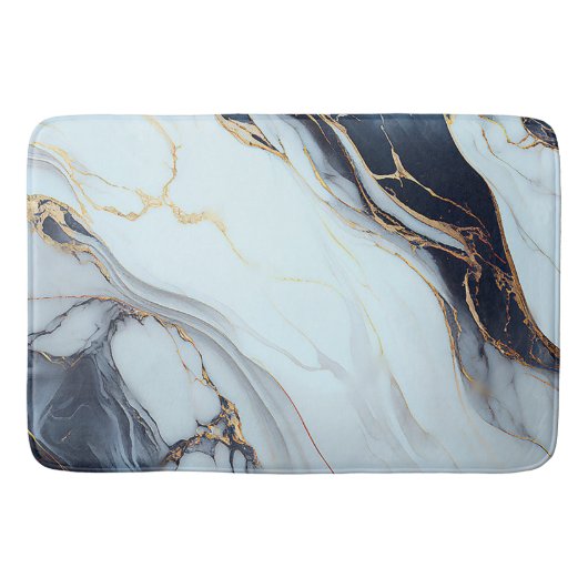 Tapis De Bain Texture élégante en marbre (Devant)