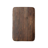 Tapis De Bain Texture en bois Brown patinée de mur (Devant (Vertical))