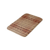 Tapis De Bain Texture ethnique Brown (Angle)