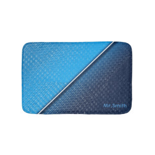 Tapis De Bain Texture extérieure balayée métallique abstraite