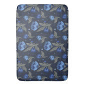 Tapis De Bain Texture florale d'art populaire rustique (devant Vertical)