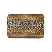 Tapis De Bain Texture fourrure : renard et léopard. (Devant)