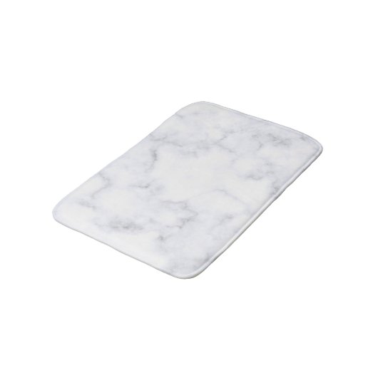 Tapis De Bain Texture Marbre blanc (Angle)