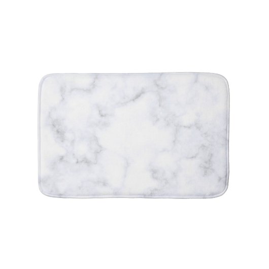 Tapis De Bain Texture Marbre blanc (Devant)