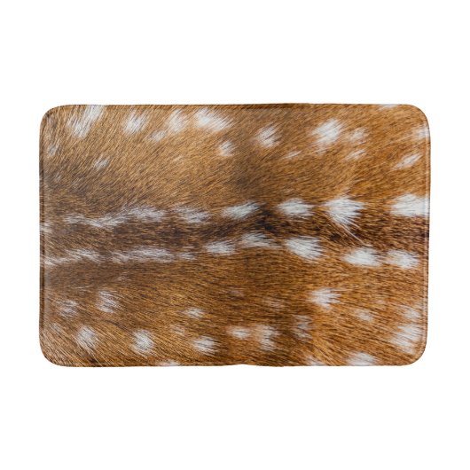 Tapis De Bain Texture repérée de fourrure de cerfs communs (Devant)