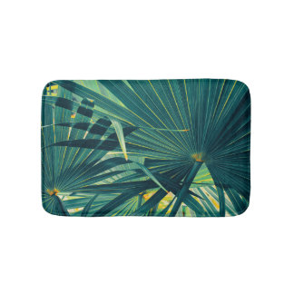 Tapis De Bain Texture tonique à feuille de palme striée