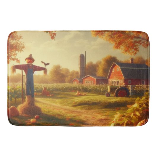 Tapis De Bain Thanksgiving/Automne/Automne/Automne sur la ferme (Devant)