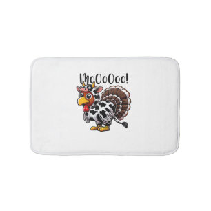 Tapis De Bain Thanksgiving Turkey Moo Cow Head Funny Fall Men Wa