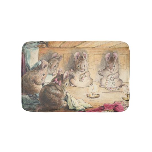 Tapis De Bain The Mice Sewing Coats By Beatrix (Devant)