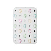 Tapis De Bain Thème de chat mignon (Devant (Vertical))