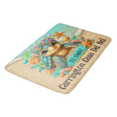 Tapis De Bain Thème de la tortue précieuse (Angle)