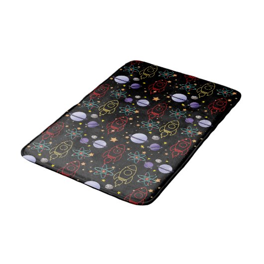 Tapis De Bain Thème Espace (Angle)