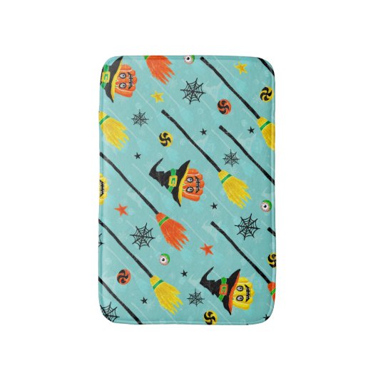 Tapis De Bain Thème Halloween Witchen sans couture (Devant (Vertical))