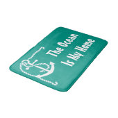 Tapis De Bain Thème nautique de la plage (Angle)