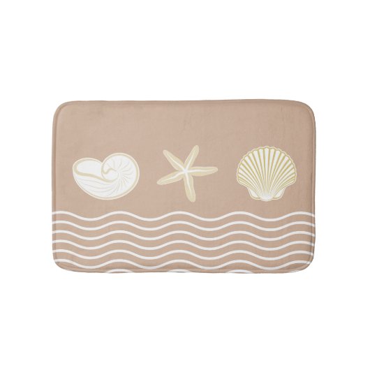 Tapis De Bain Thème tropical de la plage (Devant)