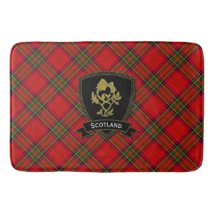 Tapis De Bain Thistle Tartan, Rose écossais
