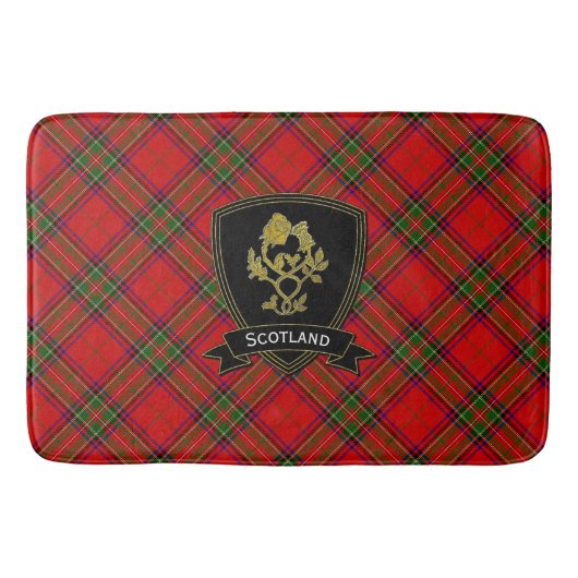 Tapis De Bain Thistle Tartan, Rose écossais (Devant)