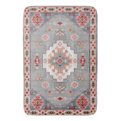 Tapis De Bain Threads intemporels : Patrimoine Boho Geometry mar (devant Vertical)