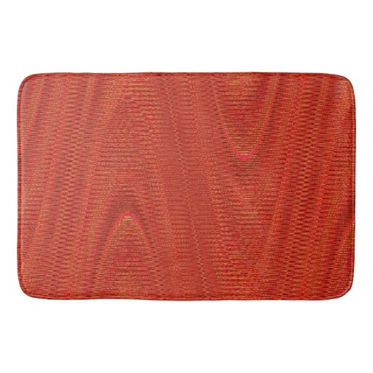 Tapis De Bain Threads tissés, Tangerine Orange-Grand Mat (Devant)