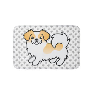 Tapis De Bain Tibétain Spaniel Fawn Parti-Color Chien Mignon & P