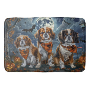 Tapis De Bain Tibetan Spaniel Halloween Épouvantable