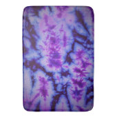 Tapis De Bain Tie teinture teintes de pourpre et bleu (devant Vertical)