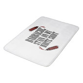 Tapis De Bain Tige barbecue sur mon blanc (Angle)