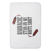 Tapis De Bain Tige barbecue sur mon blanc (devant Vertical)