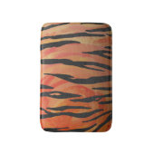 Tapis De Bain Tiger chaud orange et noir (Devant (Vertical))