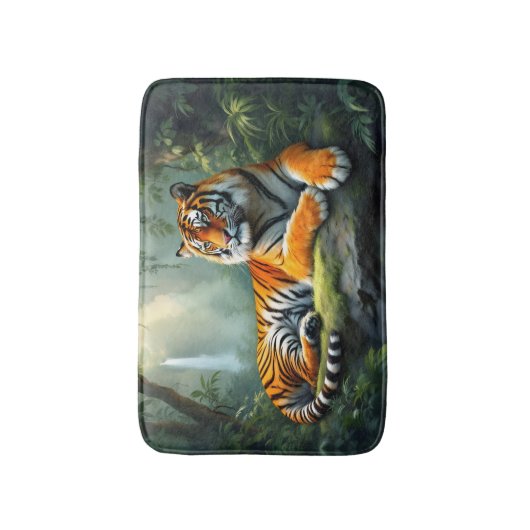 Tapis De Bain Tiger in the Jungle  (Devant (Vertical))
