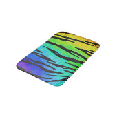 Tapis De Bain Tiger noir et arc-en-ciel (Angle)