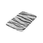 Tapis De Bain Tiger noir et blanc (Angle)