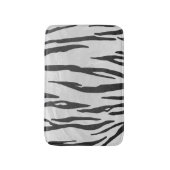 Tapis De Bain Tiger noir et blanc (Devant (Vertical))