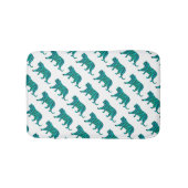 Tapis De Bain Tiger noir et Turquoise (Devant)