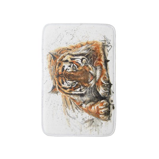 Tapis De Bain Tigre (Devant (Vertical))