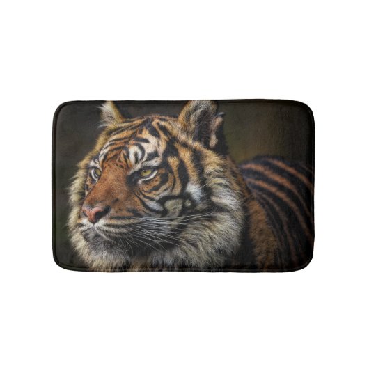 Tapis De Bain Tigre Animal Sauvage Personnalisé (Devant)