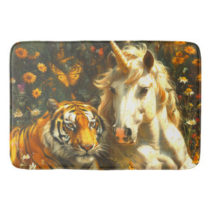 Tapis De Bain Tigre et licorne