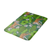 Tapis De Bain Tigres dans l'étang blanc de lotus (Angle)