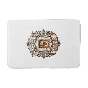 Tapis De Bain Timbre vintage Jésus Timbre vintage Jésus