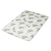 Tapis De Bain Timeless Sage Olive Watercolor Chic  (Angle)