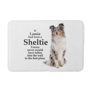 Tapis De Bain Timmy's Blue Merle Sheltie Bath Mat