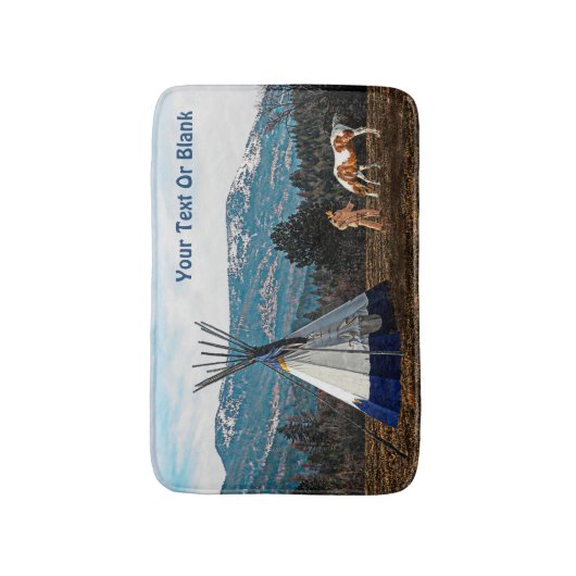 Tapis De Bain Tipi - Camp d'hiver (Devant (Vertical))
